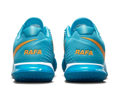 Мужские кроссовки теннисные Nike Zoom Vapor Cage 4 Rafa - Оранжевый, Бирюзовый, зеленый