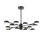 8117/12 COMFI LN25 195 черный, металл Люстра LED GX53 12*7W 220V TORINA