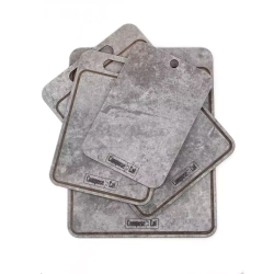 Доска разделочная с желобом 33x25см ComposeEat мрамор серый