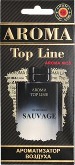 Ароматизатор для автомобиля AROMA TOP LINE №55 SAUVAGE картон