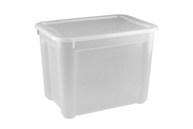 Контейнер для продуктов прямоуг. 22 л. 38,9*27,5*28,6 см. п/п Кристалл