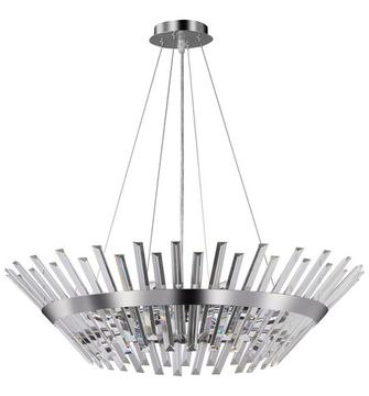 Люстра подвесная 8*Е14 2116/09/08P хром Snowy Stilfort