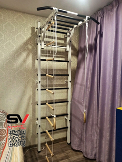 Монтаж шведской стенки Sv Sport в бетонные, кирпичные стены