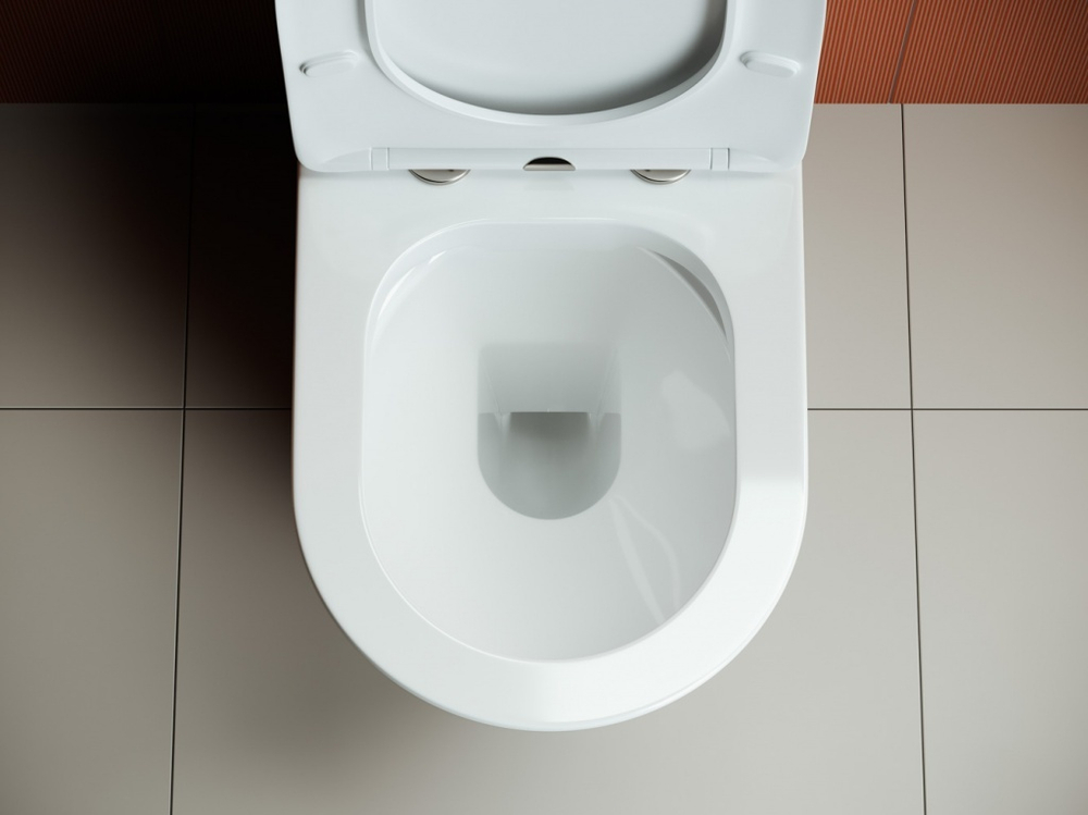 Унитаз-компакт безободковый Ceramica Nova Highlight CN1802-B с крышкой-сиденьем микролифт, белый глянец