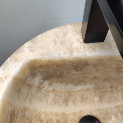 Раковина напольная из оникса Sunset ON-01344 (40*40*90 см)