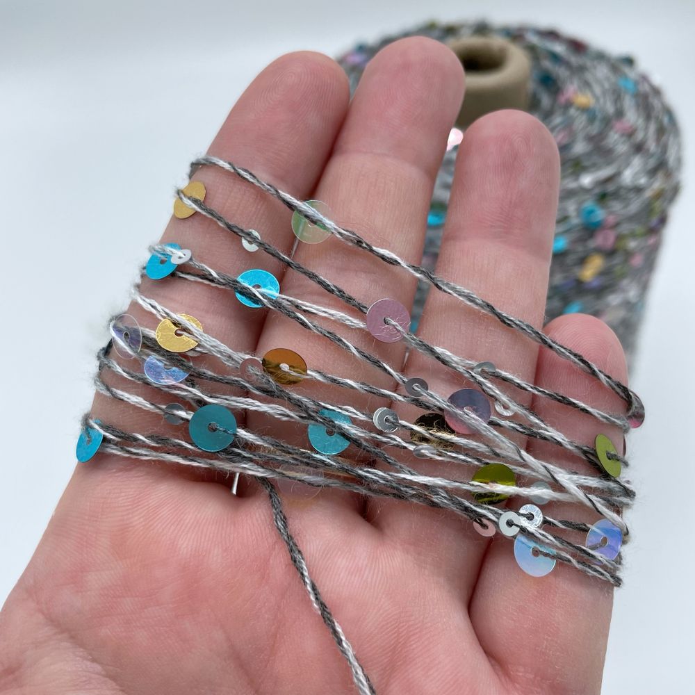 Пайетки FILATI ITALIANA 98% хлопок 2% пайетки