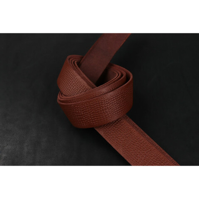 Ременная заготовка Красно-коричневая с лицевой отделкой + плита Геккон