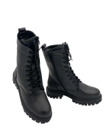 Ботинки с высоким берцем из натуральной кожи