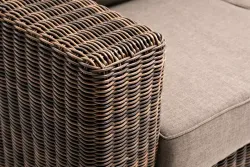 "Боно" диван из искусственного ротанга трехместный, цвет коричневый