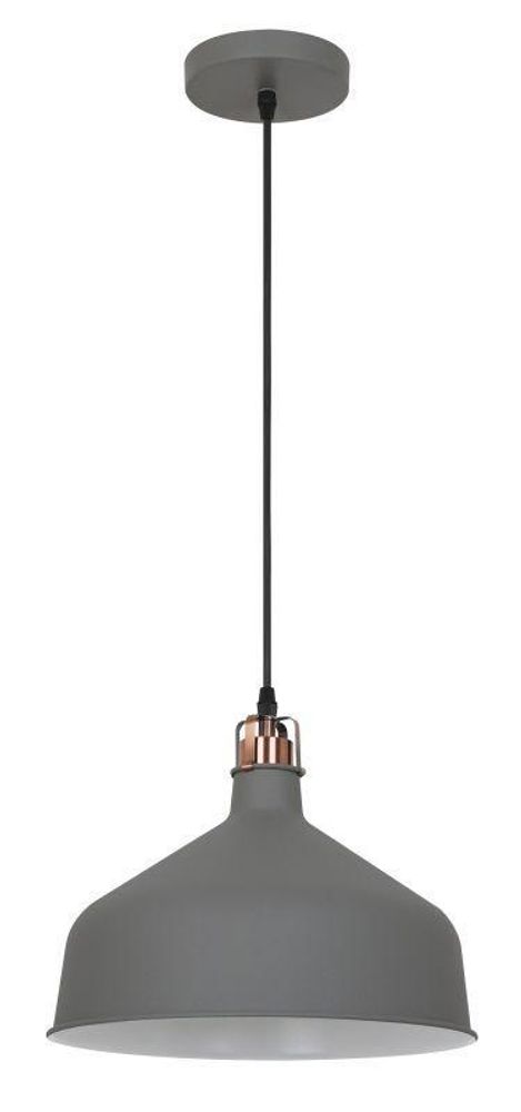 Светильник PL-425L С73 подвес. Amsterdam 1хE27 60Вт 230В сер.+медь Camelion 13030 Светильник PL-425L С73 подвес. Amsterdam 1хE27 60Вт 230В сер.+медь Camelion 13030