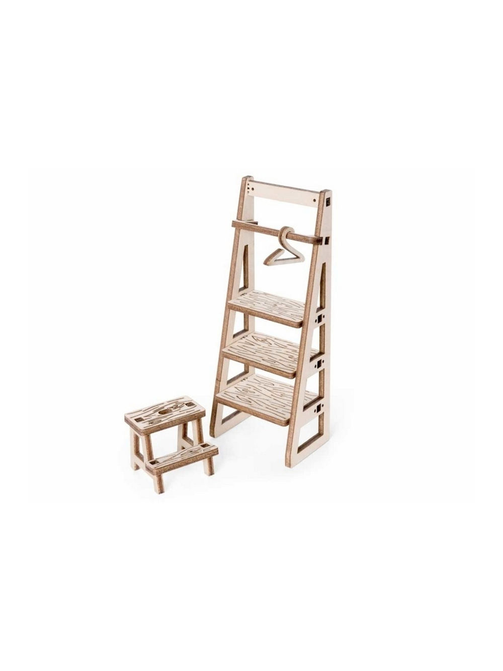 Деревянный конструктор Lemmo МОДЕЛЬ "НАБОР МЕБЕЛИ ВАННАЯ", 129 деталей