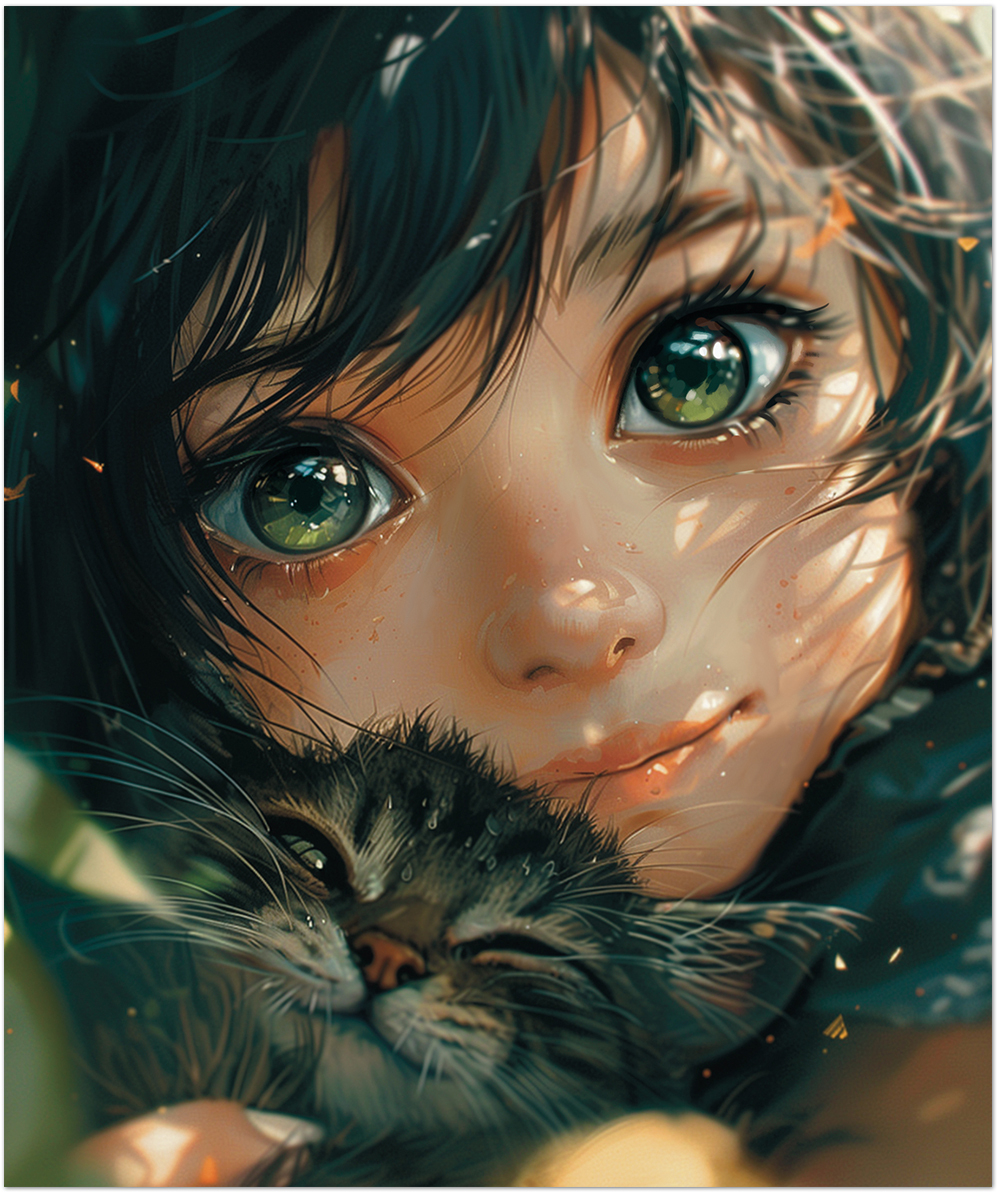 Тетрадь общая "Anime cats", 48 л., скрепка