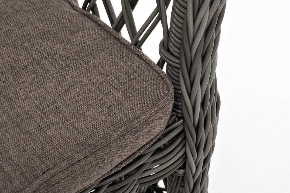 "Сицилия" плетеный стул из искусственного ротанга, цвет графит