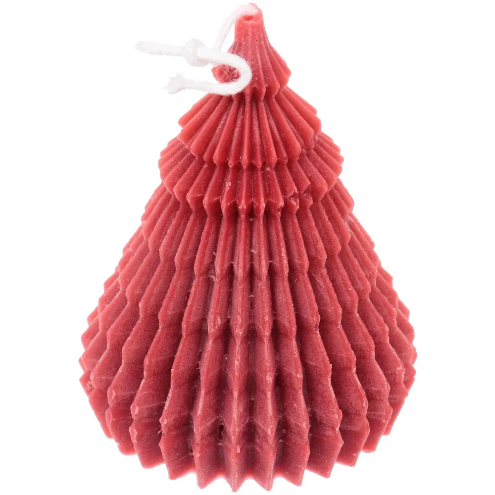 Свеча «Лесная красавица» 11*7 см (120 гр), Красный (упаковка 8*8*14,5см)