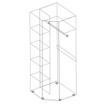 Шкаф угловой "Тефия"