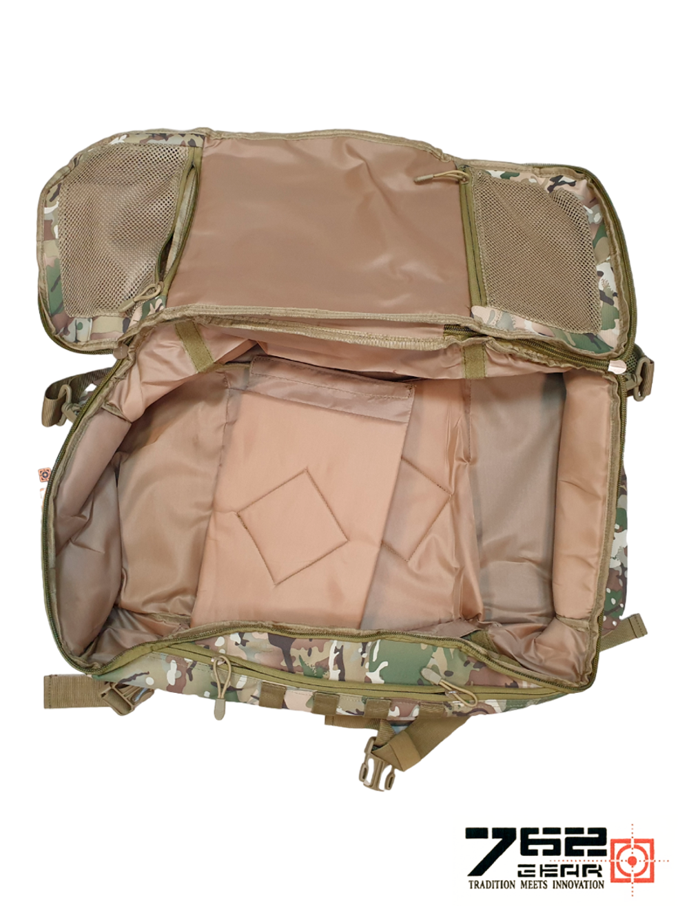 Сумка-рюкзак тактическая Tactica 7.62 Gear, 55 л (8825). Мультикам