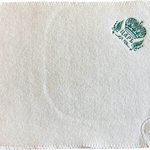 Коврик банный с вышивкой белый»Царь» 38*48см