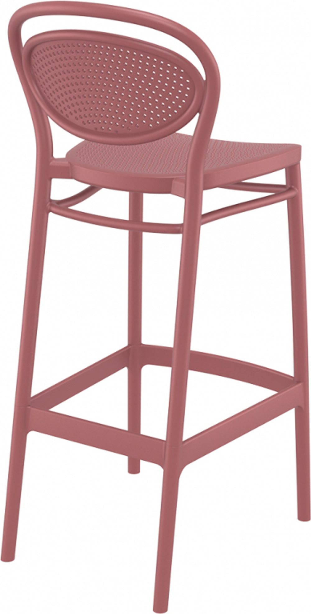 Стул пластиковый барный Siesta Contract Marcel Bar 75, марсала