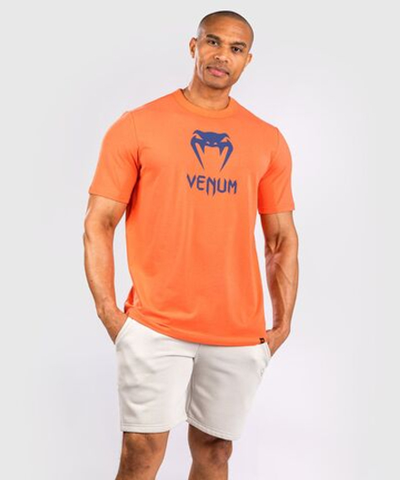 Футболка Venum Classic Orange/Navy Blue