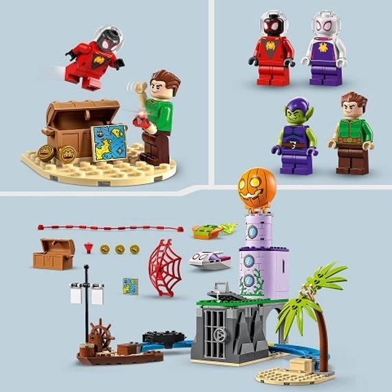 Lego konstruktor Marvel 10790 Team Spidey at Green Goblin&#39;s Lighthouse