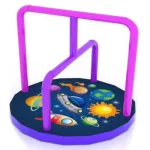 Детская механическая карусель "Волчок" (120x120x75 см)