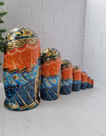 Матрёшка "Русская Тройка" 7мест 21см