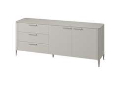 Тумба Type oak 3 ящика 2 двери L (серо-бежевый)
