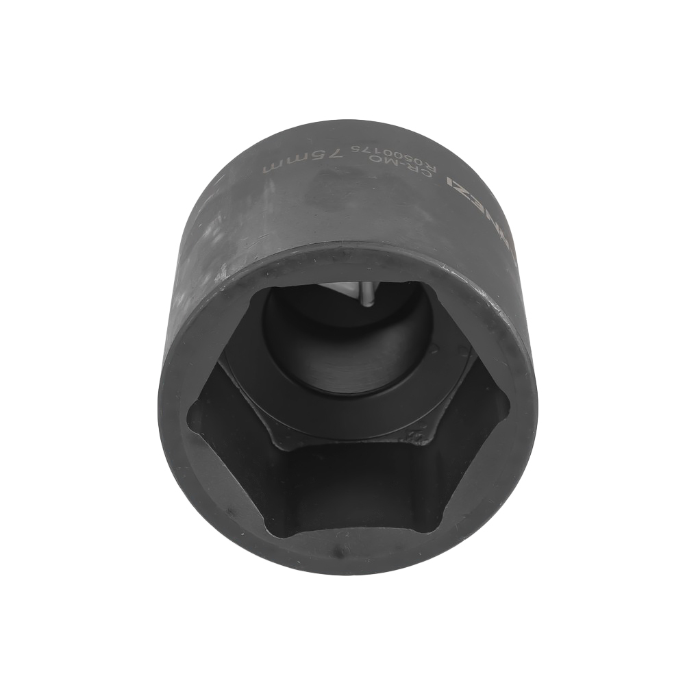 Головка ударная 1"DR 6-гр. 75 мм Cr-Mo удлиненная, на холдере ARNEZI R0500175