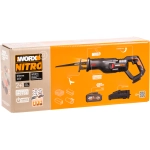 WORX WX516 сабельная пила аккумуляторная (1 x 4 Ач, ЗУ)