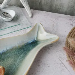 Блюдо овальное 41,5*18 см h3,5 см Fish Pearl Blue Frutti di Mare P.L. [1]