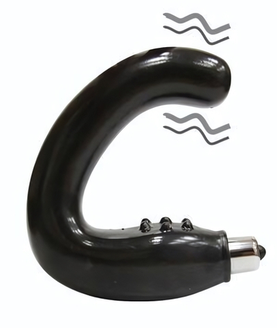 Чёрный массажёр простаты серии Sex Expert (Цвет: черный)