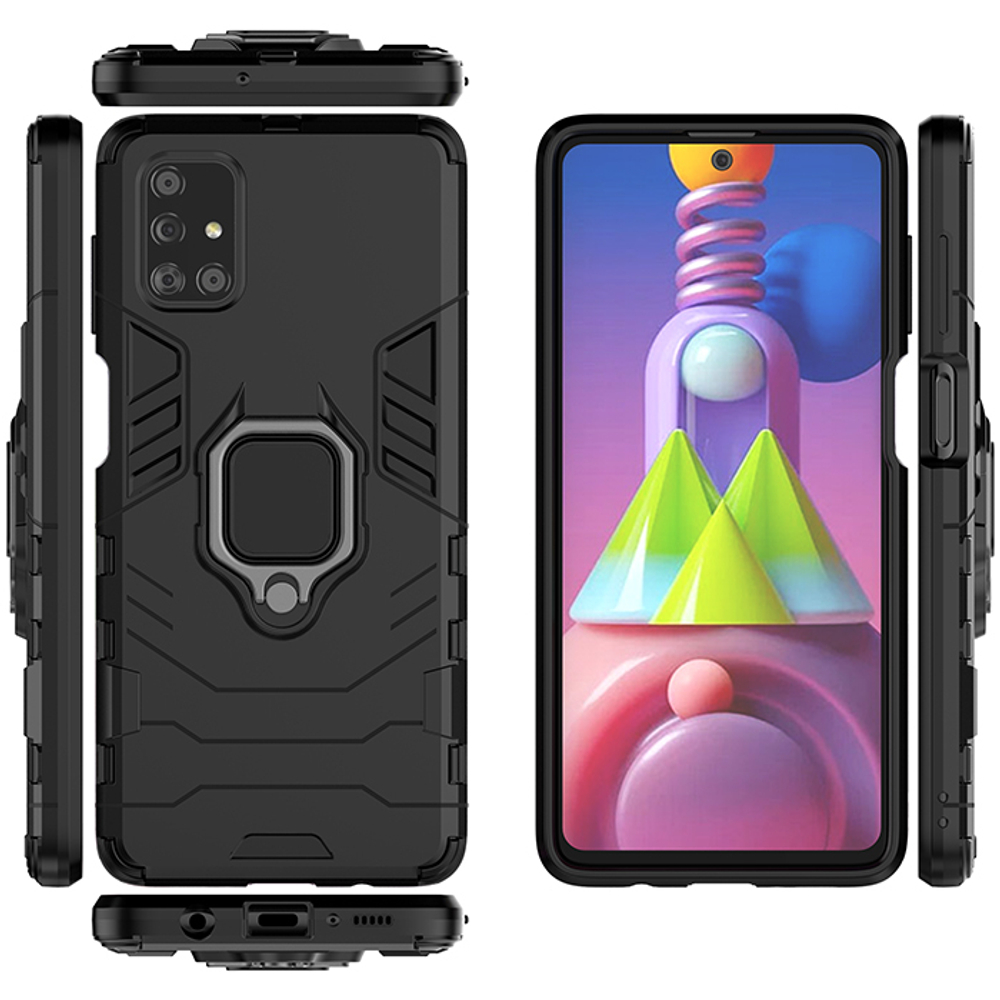 Противоударный чехол с кольцом Panther Case для Samsung Galaxy M51