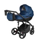 Детская коляска Noordline Оlivia Premium Sport  3 в 1 КОЖА (Синий)