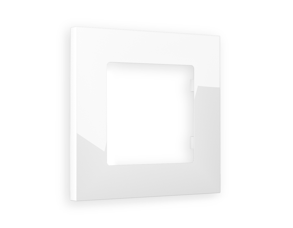 AF250101 Рамка ALFA Qubi (Белый глянец) 1-ая