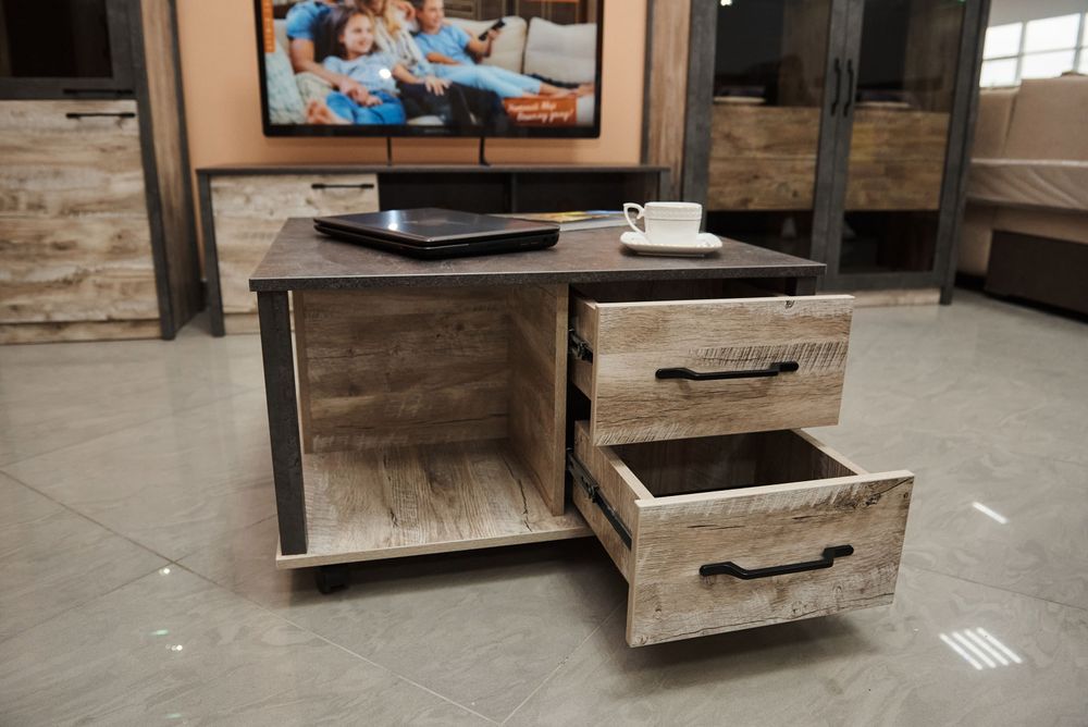 Коллекция Клео Журнальный стол Дуб Юкон/Ателье темное (Набор)