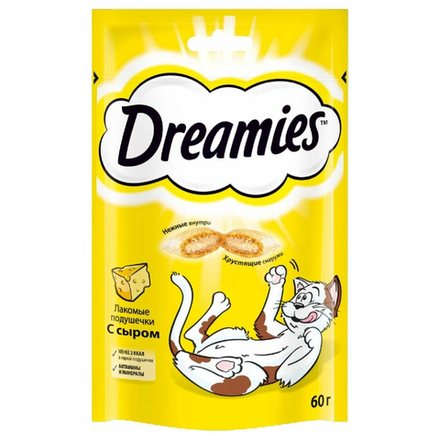 Лакомство для кошек Dreamies Сыр 60 гр