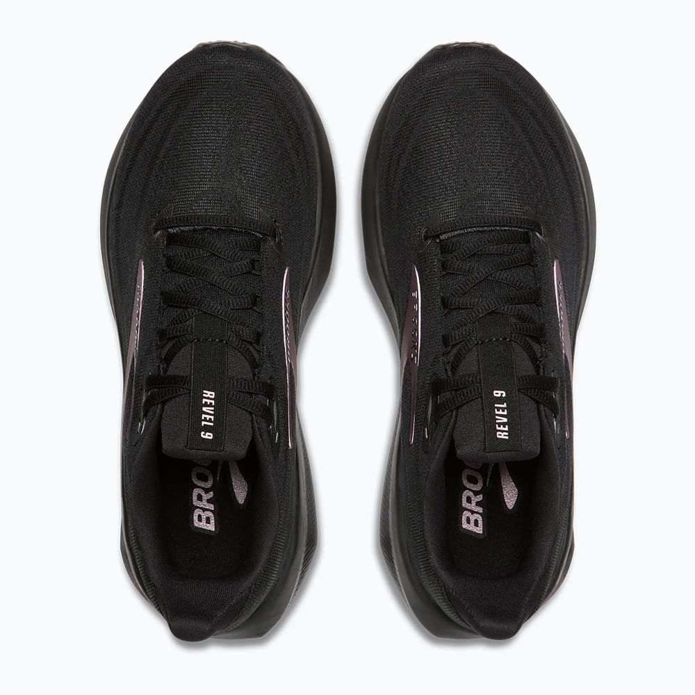Женские Кроссовки для бега Brooks Revel 9 black/black/rose gold