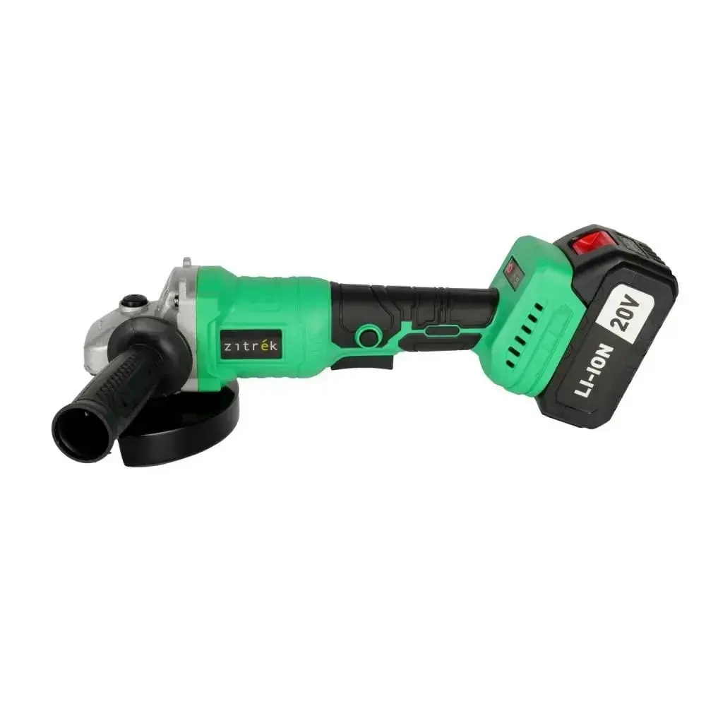 Болгарка аккумуляторная Zitrek ZKAG20-125 PRO (20 В, 2 АКБ 4Ач и З/У, 8000 об/мин, d диска 125 мм, кейс) УШМ / шлифмашина