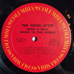 Винтажная виниловая пластинка LP Ten Years After Rock and Roll Music To The World (USA 1972)