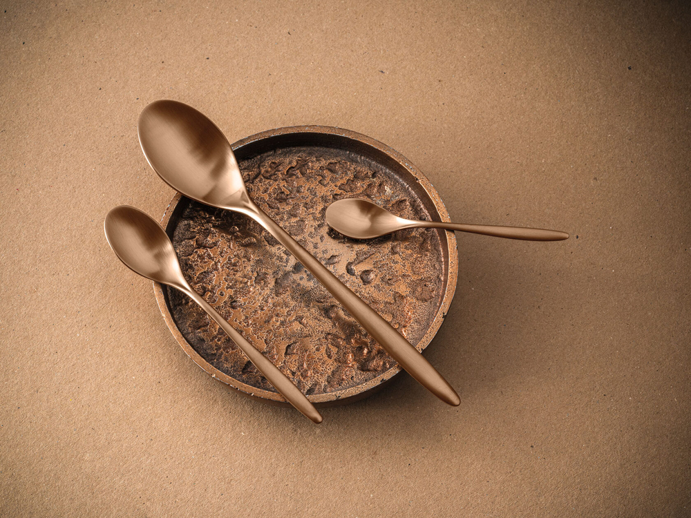 Набор столовых приборов VINCI MAT COPPER 131Набор столовых Herdmar One Size Медный