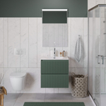 Тумба с раковиной подвесная BelBagno UNO-700-2C-SO-VO Еловый матовый, раковина белая BB-8099-70