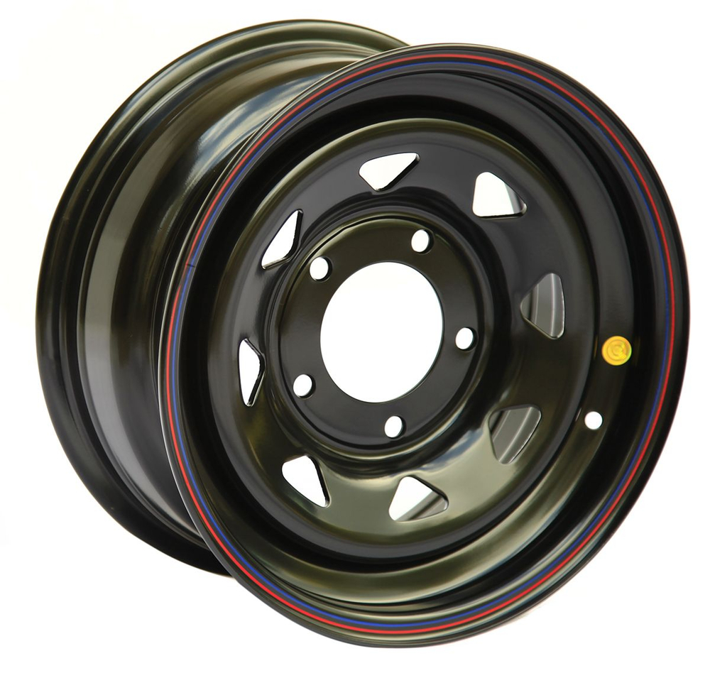 Диск стальной УАЗ Off-Road Wheels 5x139,7 8xR16 черный для внедорожников, подходит для УАЗ, Dodge, Suzuki