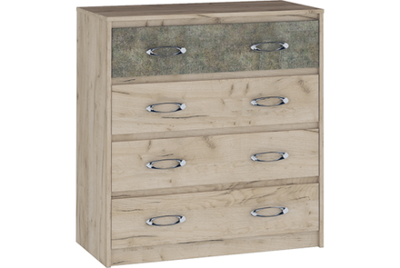 Комод Дакота серый крафт/тиз серый