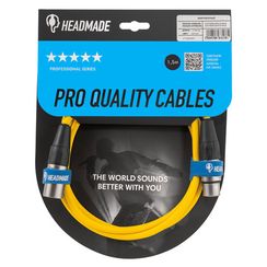 HeadMade Pro XLR-F - XLR-M Yellow 1.5m