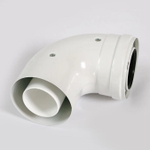Коаксиальный отвод 90°, Ду 60/100, без муфты, Baxi KHG71410151-