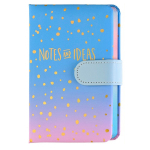 Ежедневник Basir на магните, формат А6, серия "Notes & Ideas", ПВХ переплет с напылением, 14.5*10 см, 112 листов, ассорти