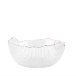 Салатник, набор 3шт. "Frost stripe" (белый) d=12,5/15,5/19см (стекло) (транспортная упаковка)