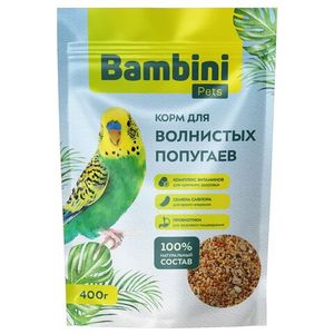 Корм Bambini Pets для волнистых попугайчиков