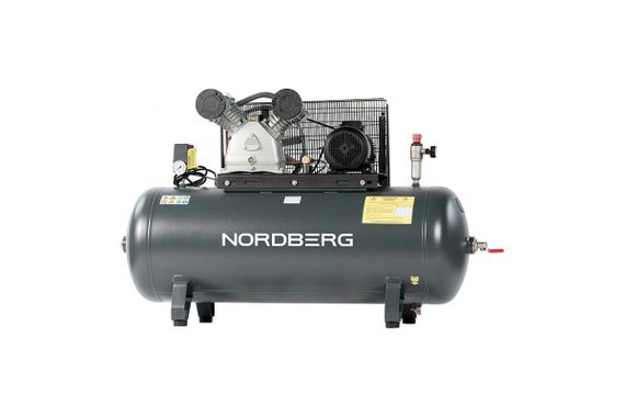 Компрессор поршневой с ременной передачей 380В, ресив. 270л, 690л/мин NORDBERG NCP300/690