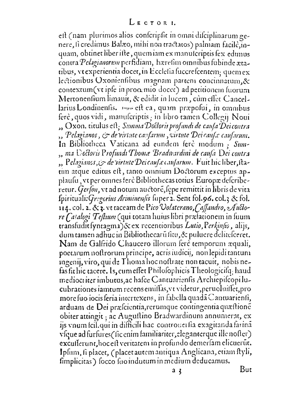 De causa Dei contra Pelagium et de virtute causarum | Thomas Bradwardine